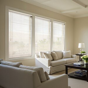 Cordless Privacy Faux Wood Blinds
